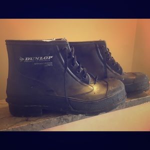 Dunlop steel toe rubber safety boots
